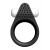 Чёрное эрекционное кольцо LIT-UP SILICONE STIMU RING 1 BLACK - Dream Toys - в Находке купить с доставкой