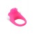 Розовое эрекционное кольцо с щеточкой LIT-UP SILICONE STIMU RING 5 - Dream Toys - в Находке купить с доставкой