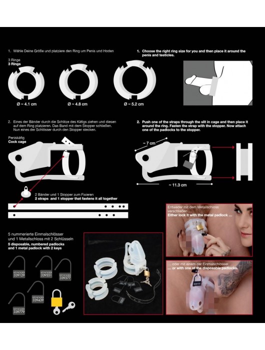 Набор для мужского пояса верности Cock Cage Set - Orion - купить с доставкой в Находке