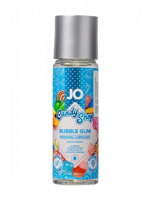 Смазка на водной основе Candy Shop Bubblegum с ароматом жвачки - 60 мл. - System JO - купить с доставкой в Находке