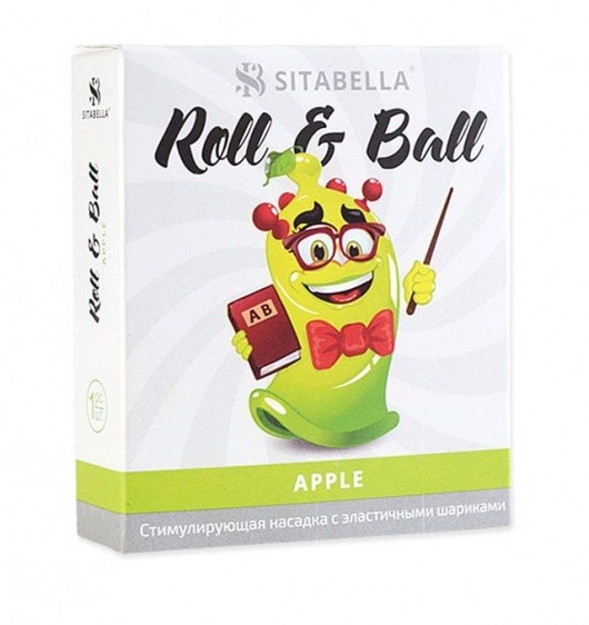 Стимулирующий презерватив-насадка Roll   Ball Apple - Sitabella - купить с доставкой в Находке