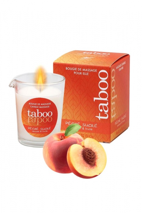 Массажное аромамасло с афродизиаками для женщин RUF Taboo Peche sucre - 60 гр. - RUF - купить с доставкой в Находке
