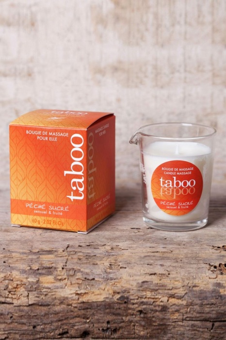 Массажное аромамасло с афродизиаками для женщин RUF Taboo Peche sucre - 60 гр. - RUF - купить с доставкой в Находке