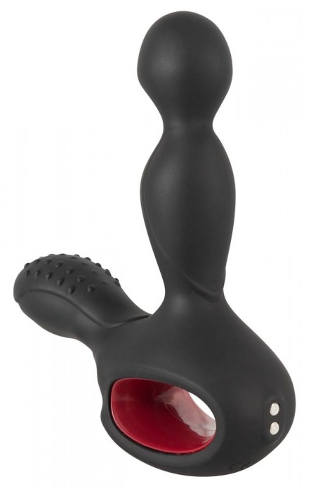 Черный вибромассажер простаты с нагревом и ротацией Prostate Plug - 14,5 см. - Orion - в Находке купить с доставкой