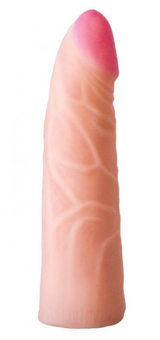 Фаллическая насадка на трусики харнесс - 17,5 см. - LOVETOY (А-Полимер) - купить с доставкой в Находке