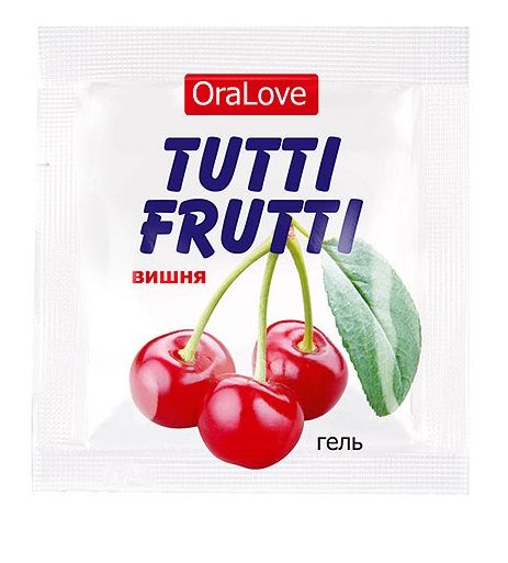 Пробник гель-смазки Tutti-frutti с вишнёвым вкусом - 4 гр. - Биоритм - купить с доставкой в Находке