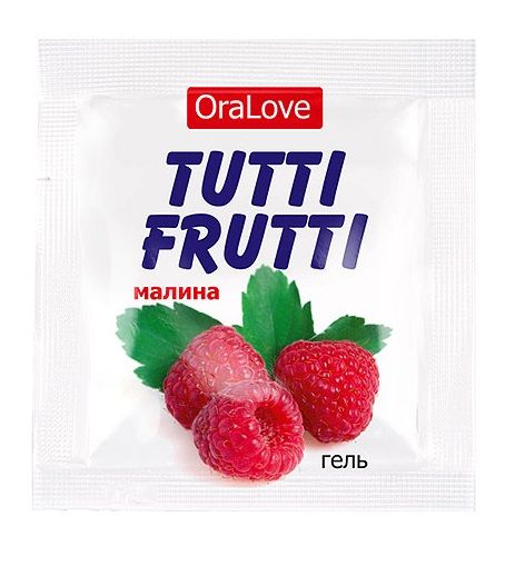Пробник гель-смазки Tutti-frutti с малиновым вкусом - 4 гр. - Биоритм - купить с доставкой в Находке