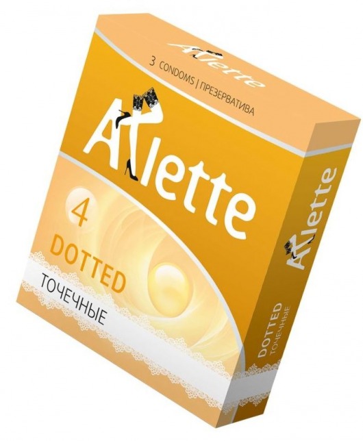 Презервативы Arlette Dotted с точечной текстурой - 3 шт. - Arlette - купить с доставкой в Находке