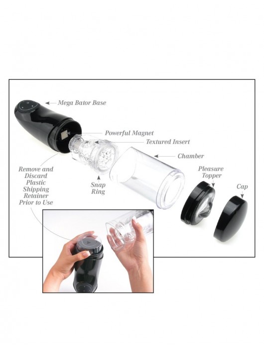 Прозрачный автоматический мастурбатор-анус Mega-Bator Ass - Pipedream - в Находке купить с доставкой