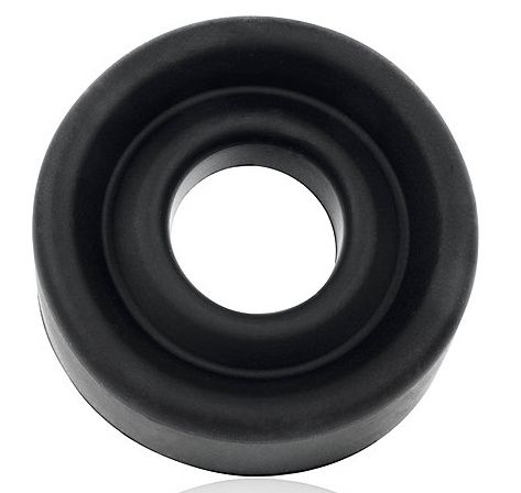 Черная гладкая насадка на помпу размера L - Sex Expert - в Находке купить с доставкой