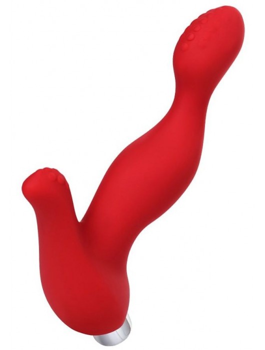 Красный силиконовый вибростимулятор простаты Proman - 12,5 см. - ToyFa - в Находке купить с доставкой