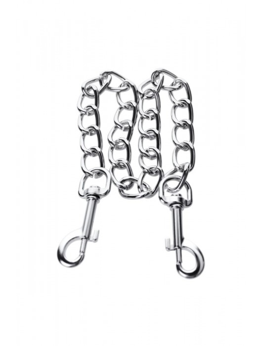 Серебристая соединительная цепочка с двумя карабинами - ToyFa - купить с доставкой в Находке