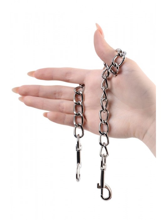 Серебристая соединительная цепочка с двумя карабинами - ToyFa - купить с доставкой в Находке