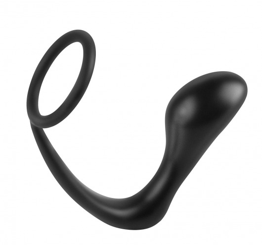Эрекционное кольцо с анальной пробкой Ass-Gasm Cockring Plug - Pipedream - в Находке купить с доставкой