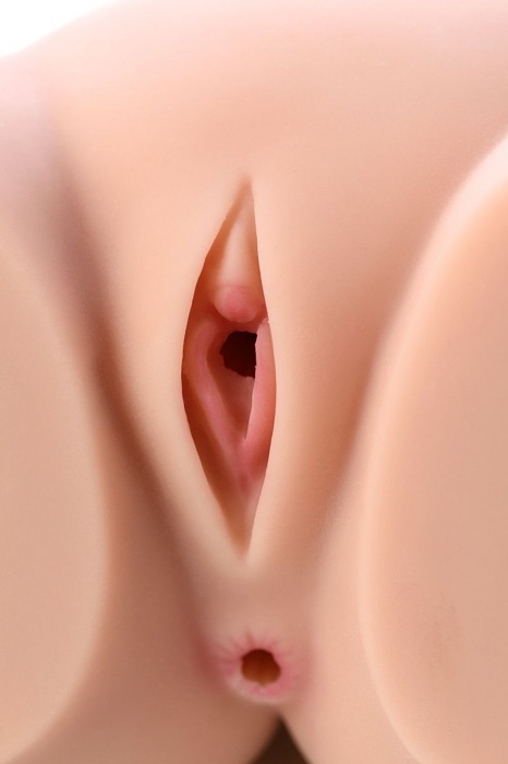 Мастурбатор-полуторс Cherry с вибрацией и двумя любовными тоннелями - KOKOS - в Находке купить с доставкой