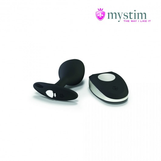 Черная пробка Mystim Rocking Vibe S с возможностью подключения к электростимулятору - 9,7 см. - MyStim - купить с доставкой в Находке