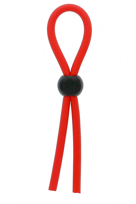 Красное эрекционное лассо с одной бусинкой-утяжкой STRETCHY THICK LASSO - Dream Toys - в Находке купить с доставкой