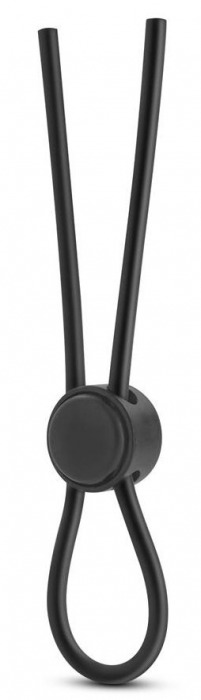Черное силиконовое лассо на пенис SILICONE LOOP COCK RING - Blush Novelties - в Находке купить с доставкой