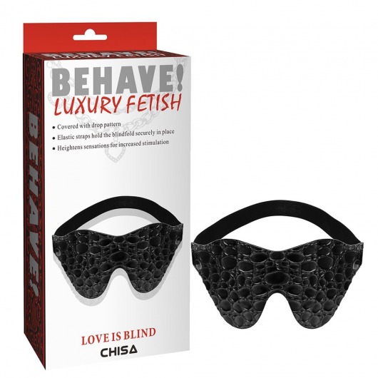 Черная маска на глаза Behave - Chisa - купить с доставкой в Находке