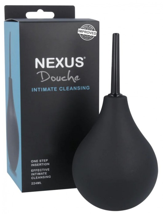 Черный анальный душ с обратным клапаном Non Return Valve Anal Douche - Nexus Range - купить с доставкой в Находке