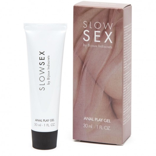 Лубрикант на водной основе Slow Sex Anal Play Gel - 30 мл. - Bijoux Indiscrets - купить с доставкой в Находке