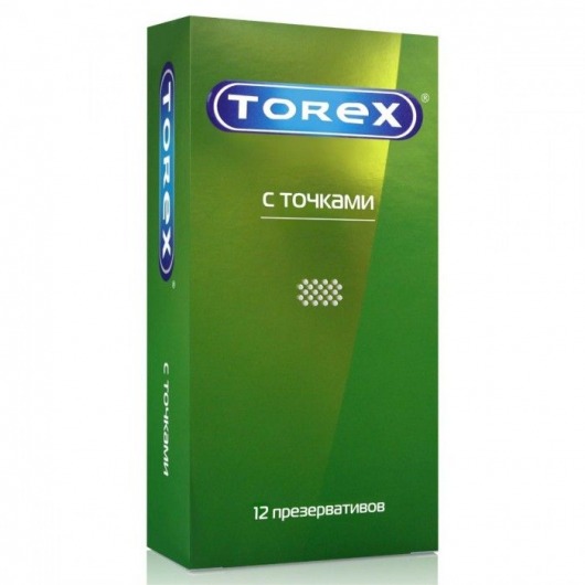 Текстурированные презервативы Torex  С точками  - 12 шт. - Torex - купить с доставкой в Находке
