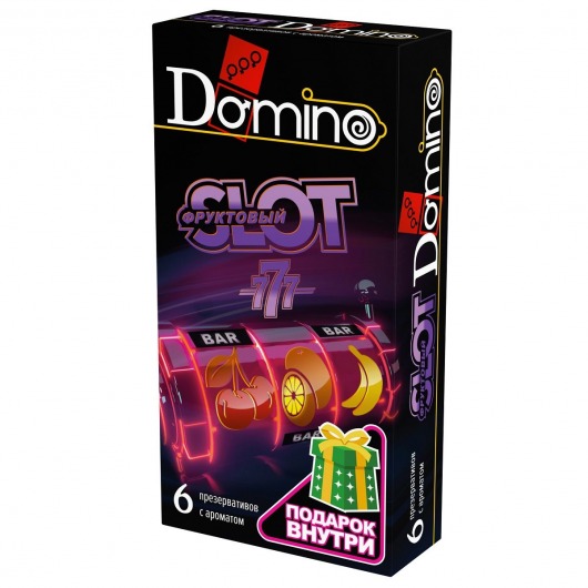 Ароматизированные презервативы DOMINO  Фруктовый слот  - 6 шт. - Domino - купить с доставкой в Находке