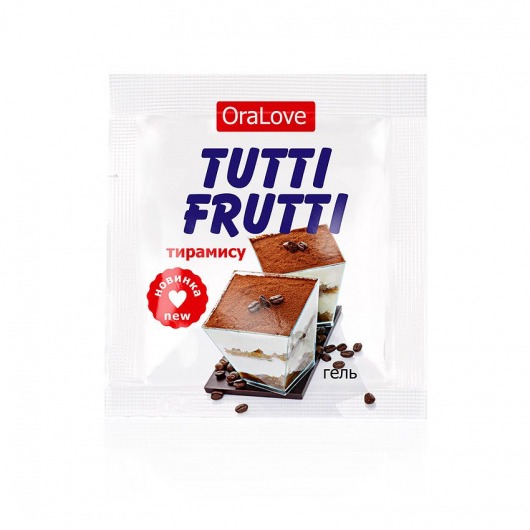 Пробник гель-смазки Tutti-frutti со вкусом тирамису - 4 гр. - Биоритм - купить с доставкой в Находке