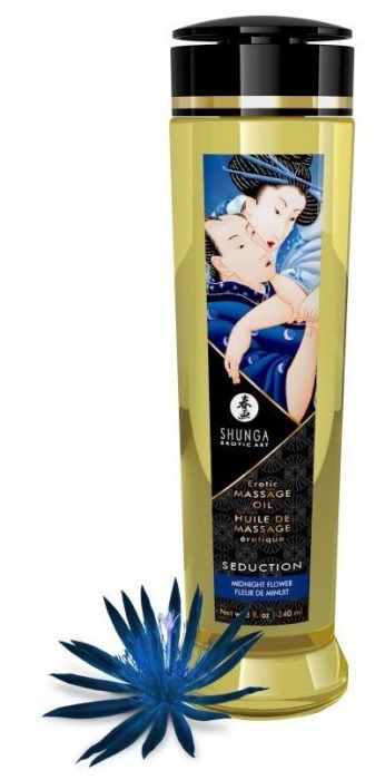 Массажное масло с ароматом ночных цветов Seduction - 240 мл. - Shunga - купить с доставкой в Находке
