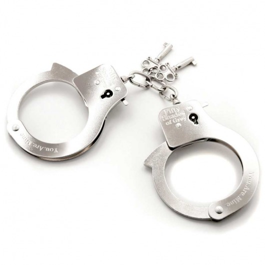 Металлические наручники Metal Handcuffs - Fifty Shades of Grey - купить с доставкой в Находке