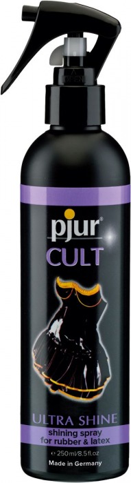 Спрей для ухода за одеждой из латекса pjur CULT Ultra Shine - 250 мл. - Pjur - купить с доставкой в Находке