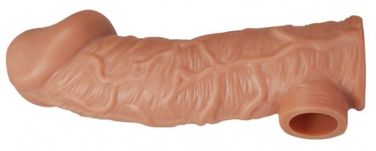 Телесная насадка на фаллос с фиксацией мошонки EXTREME SLEEVE - 15,6 см. - KOKOS - в Находке купить с доставкой