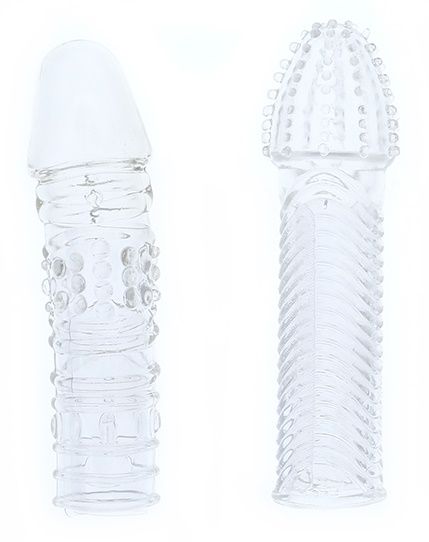 Комплект из 2 прозрачных насадок на пенис PENIS EXTENDER PACK - Dream Toys - в Находке купить с доставкой