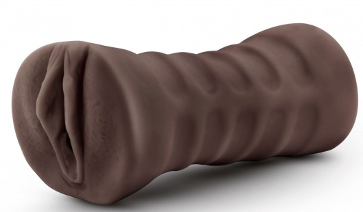 Коричневый мастурбатор-вагина Hot Chocolate Brianna - Blush Novelties - в Находке купить с доставкой