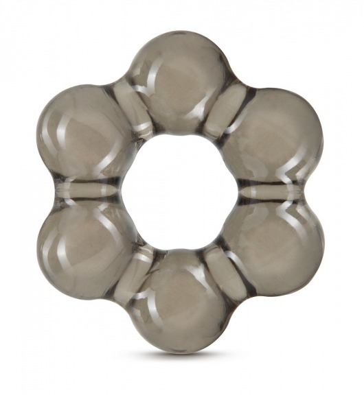 Дымчатое эрекционное кольцо Stay Hard Thick Bead Cock Ring - Blush Novelties - в Находке купить с доставкой