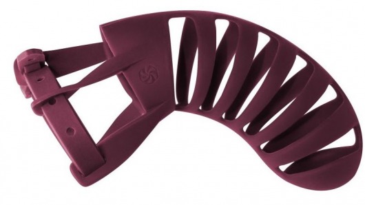 Мужской пояс верности бордового цвета Romello - Lola Games - купить с доставкой в Находке