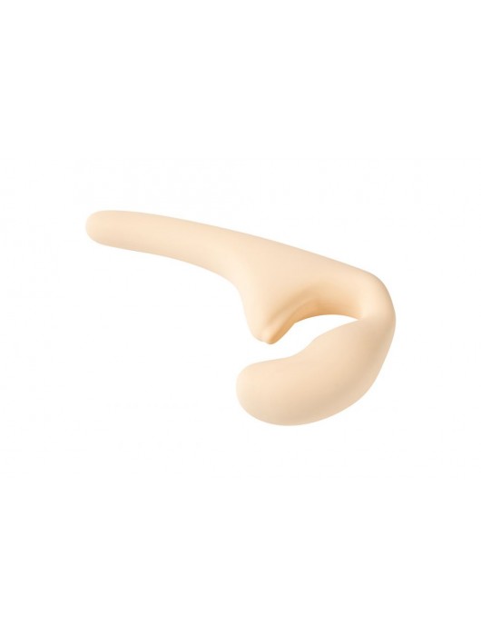 Бежевый безремневой страпон Seduction - 20,5 см. - Lola Games - купить с доставкой в Находке