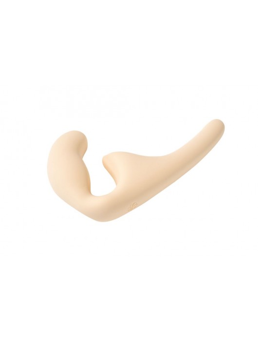 Бежевый безремневой страпон Seduction - 20,5 см. - Lola Games - купить с доставкой в Находке
