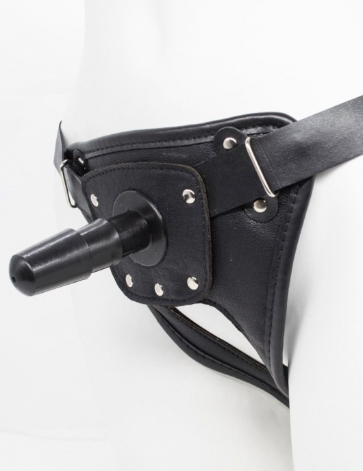 Черный пояс для насадок CLASS STRAP Restyling - LOVETOY (А-Полимер) - купить с доставкой в Находке