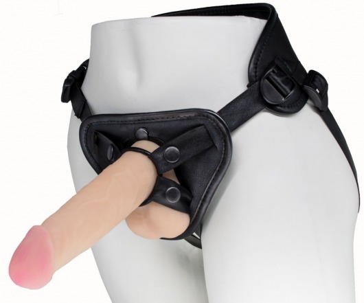 Пояс харнесс BEST UNI strap с 2 насадками - 18 и 22 см. - LOVETOY (А-Полимер) - купить с доставкой в Находке