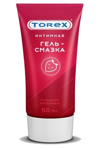 Смазка на водной основе TOREX  Сладкая клубника  - 50 мл. - Torex - купить с доставкой в Находке