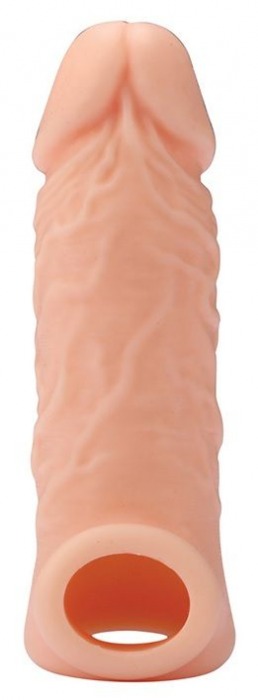 Телесная насадка EXTENDER WITH BALL STRAP 5.5 - 14 см. - Dream Toys - в Находке купить с доставкой