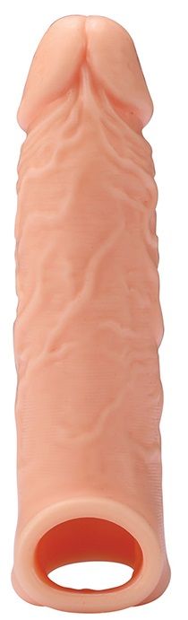 Телесная насадка EXTENDER WITH BALL STRAP 6.5 - 17 см. - Dream Toys - в Находке купить с доставкой