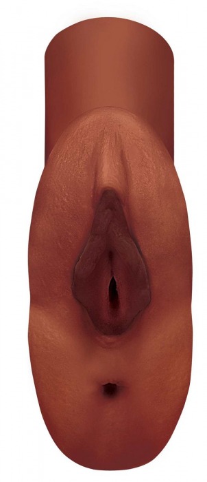 Коричневый мастурбатор Perfect Pussy Double Stroker - Pipedream - в Находке купить с доставкой