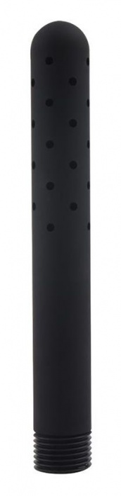 Черная насадка для анального душа ANAL DOUCHE - 15 см. - Dream Toys - купить с доставкой в Находке