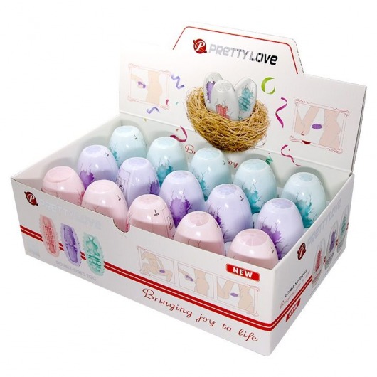 Набор из 15 мини-мастурбаторов Fantastic Egg Hard Boiled - Baile - в Находке купить с доставкой