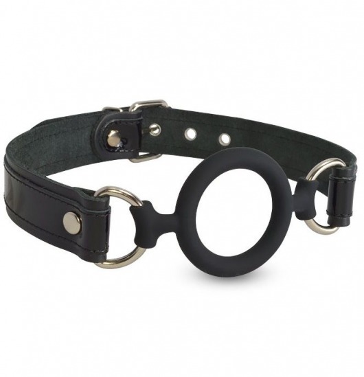 Силиконовый кляп-рамка на кожаных ремешках - Sitabella - купить с доставкой в Находке