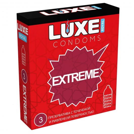 Текстурированные презервативы LUXE Royal Extreme - 3 шт. - Luxe - купить с доставкой в Находке
