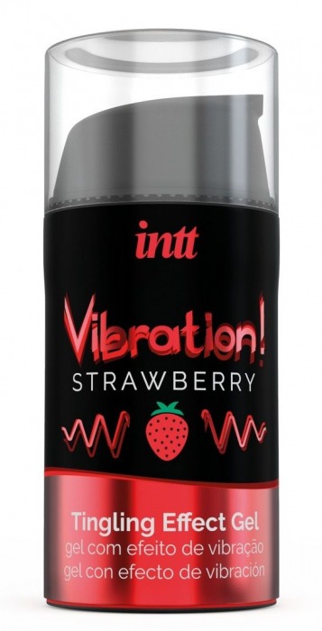 Жидкий интимный гель с эффектом вибрации Vibration! Strawberry - 15 мл. - INTT - купить с доставкой в Находке
