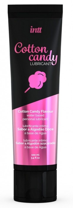 Интимный гель на водной основе Cotton Candy Lubricant - 100 мл. - INTT - купить с доставкой в Находке